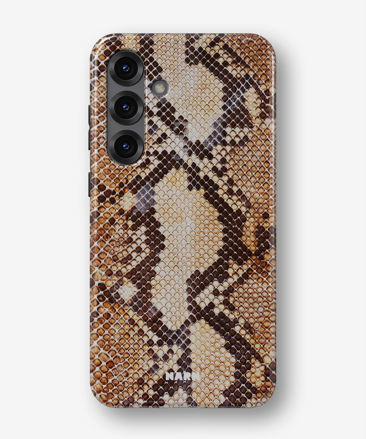 Samsung Galaxy A55 5G Tough Case – Brown Snakeskin - View 1