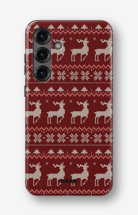 Samsung Galaxy A55 5G Tough Case – Reindeer Knit - View 1