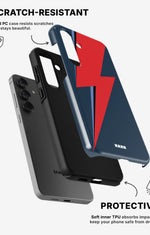 Samsung Galaxy A55 5G Tough Case – Blue Bowie - View 2