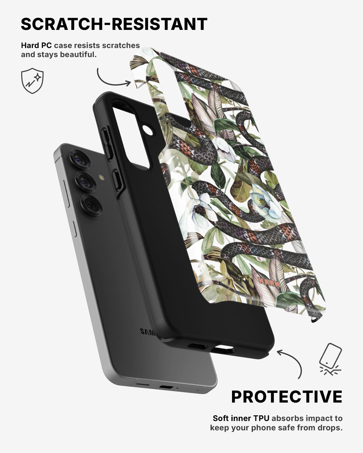 Samsung Galaxy A55 5G Tough Case – Jungle Snake - View 2