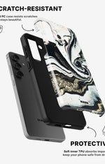 Samsung Galaxy A55 5G Tough Case – Golden Swirl - View 2