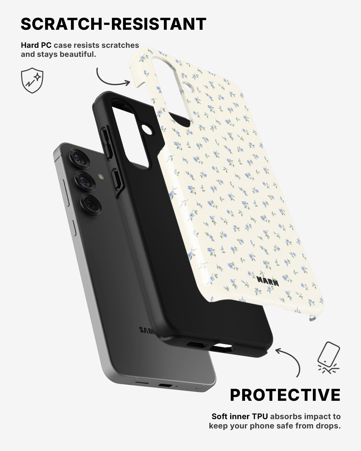 Samsung Galaxy A55 5G Tough Case – Wild Petals - View 2