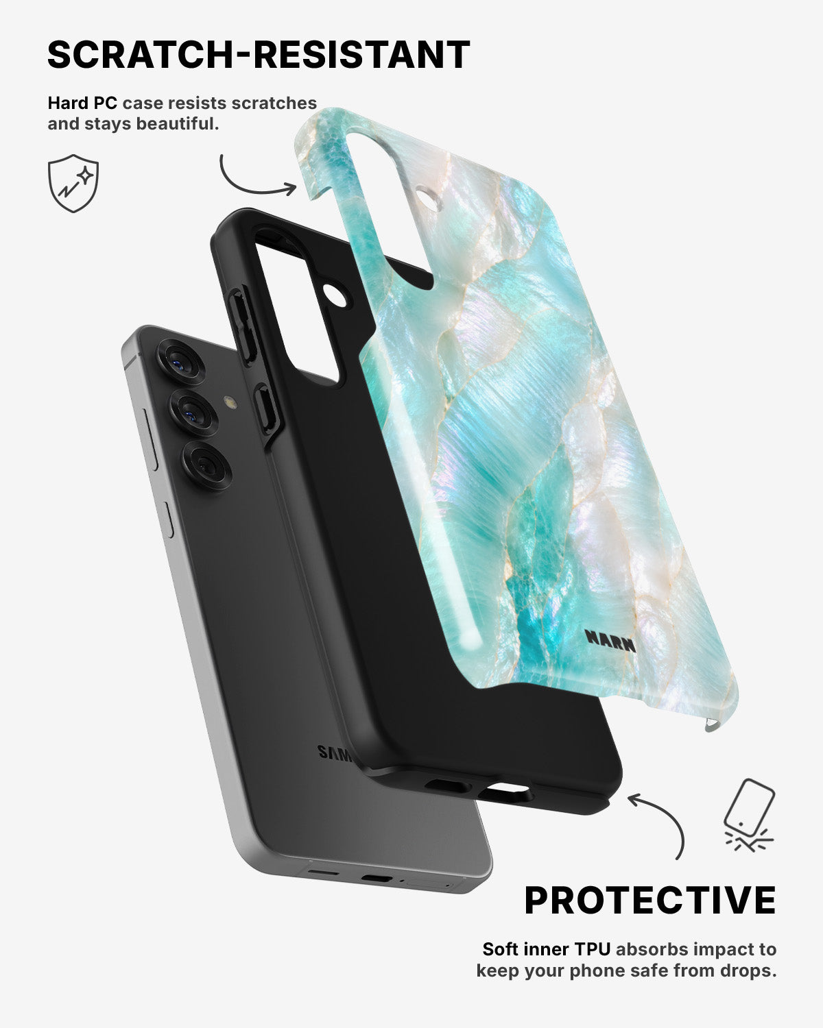 Samsung Galaxy A55 5G Tough Case – Mermaid - View 2