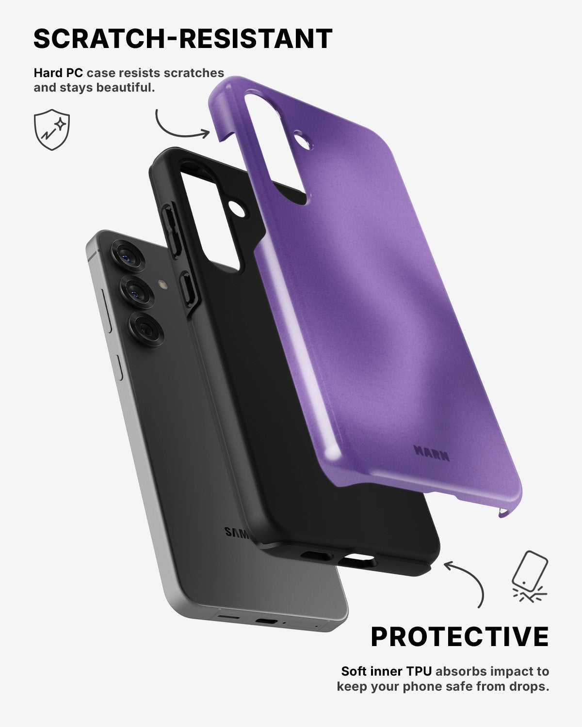 Samsung Galaxy A55 5G Tough Case – Violetta - View 2