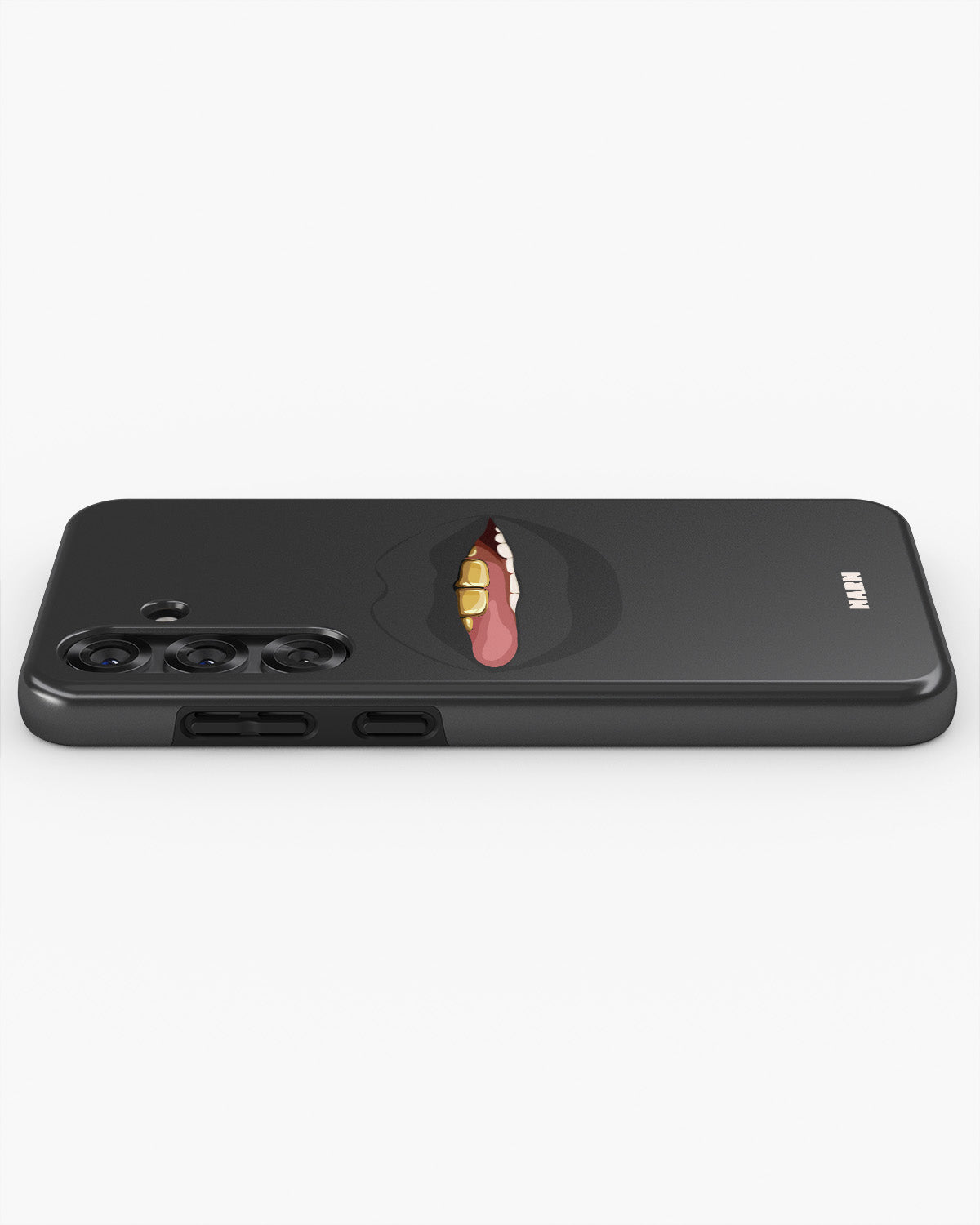 Samsung Galaxy A55 5G Tough Case – Golden Lips - View 3