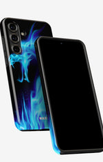 Samsung Galaxy A55 5G Tough Case – Blue Flames Dragon - View 5