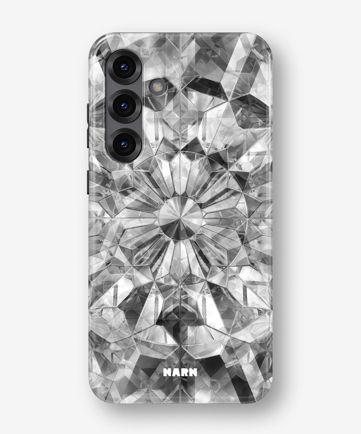 Samsung Galaxy A55 5G Tough Case – Grey Crystals - View 1