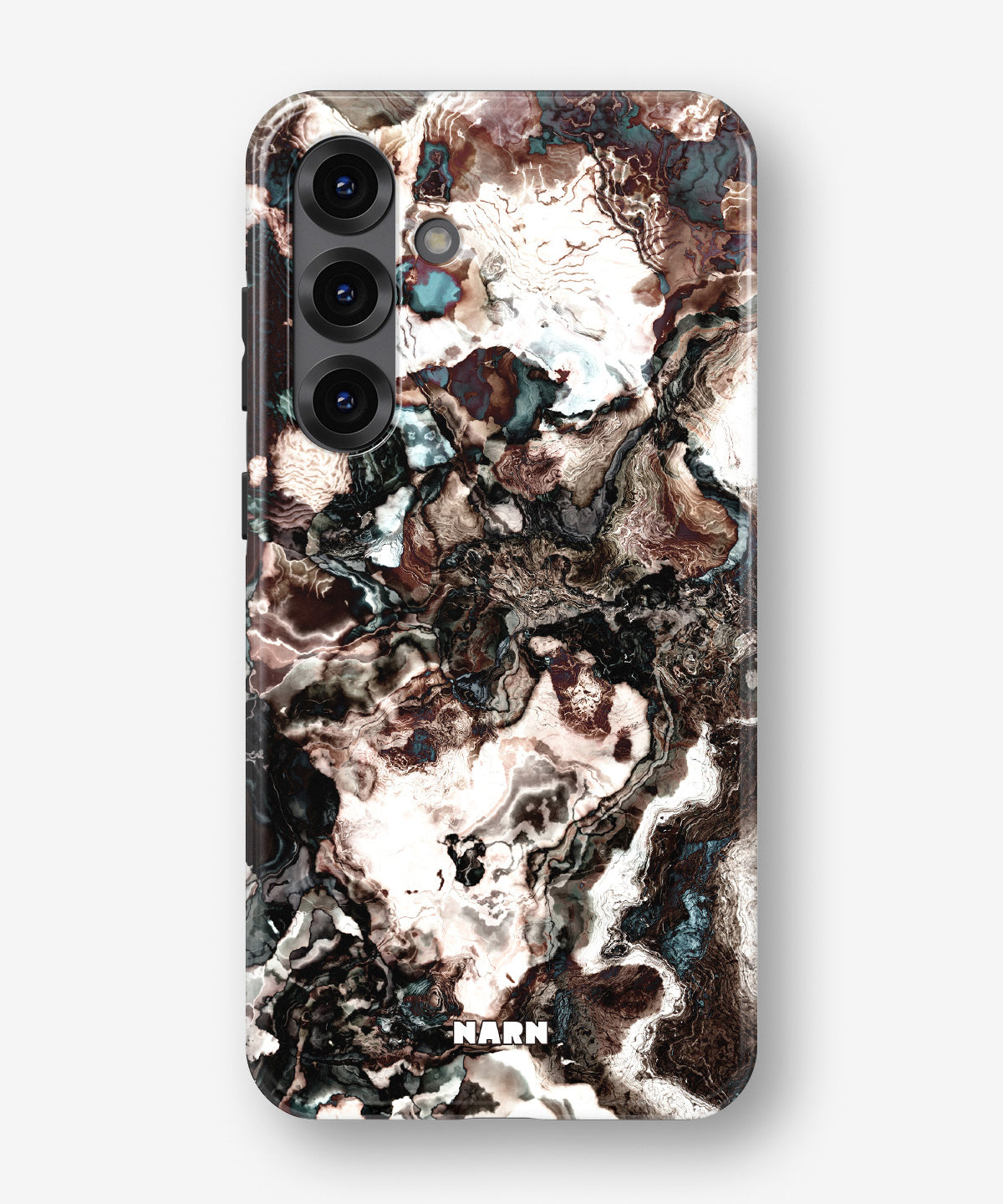 Samsung Galaxy A55 5G Tough Case – Marble Brown - View 1