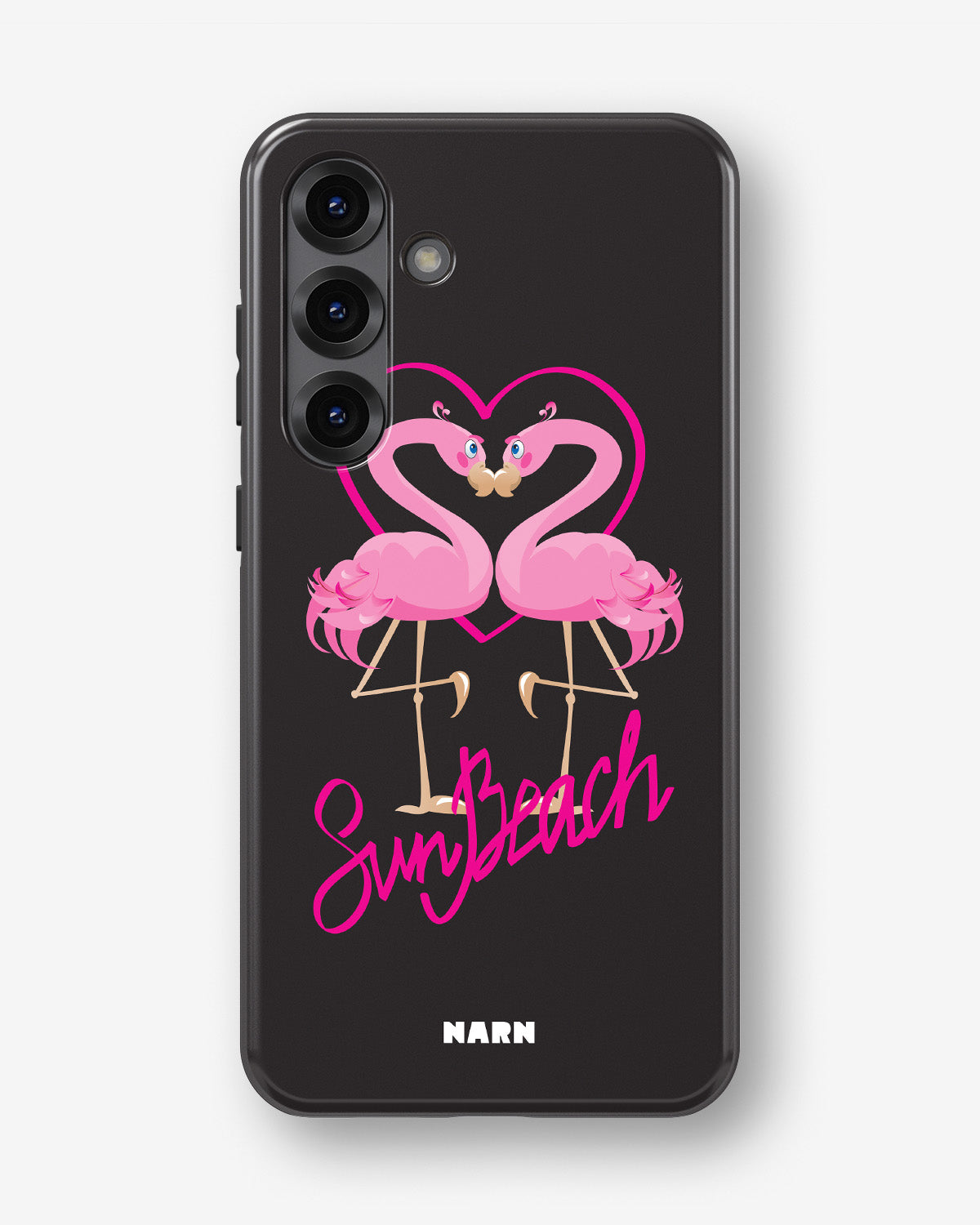 Samsung Galaxy A55 5G Tough Case – Beach Flamingo - View 1