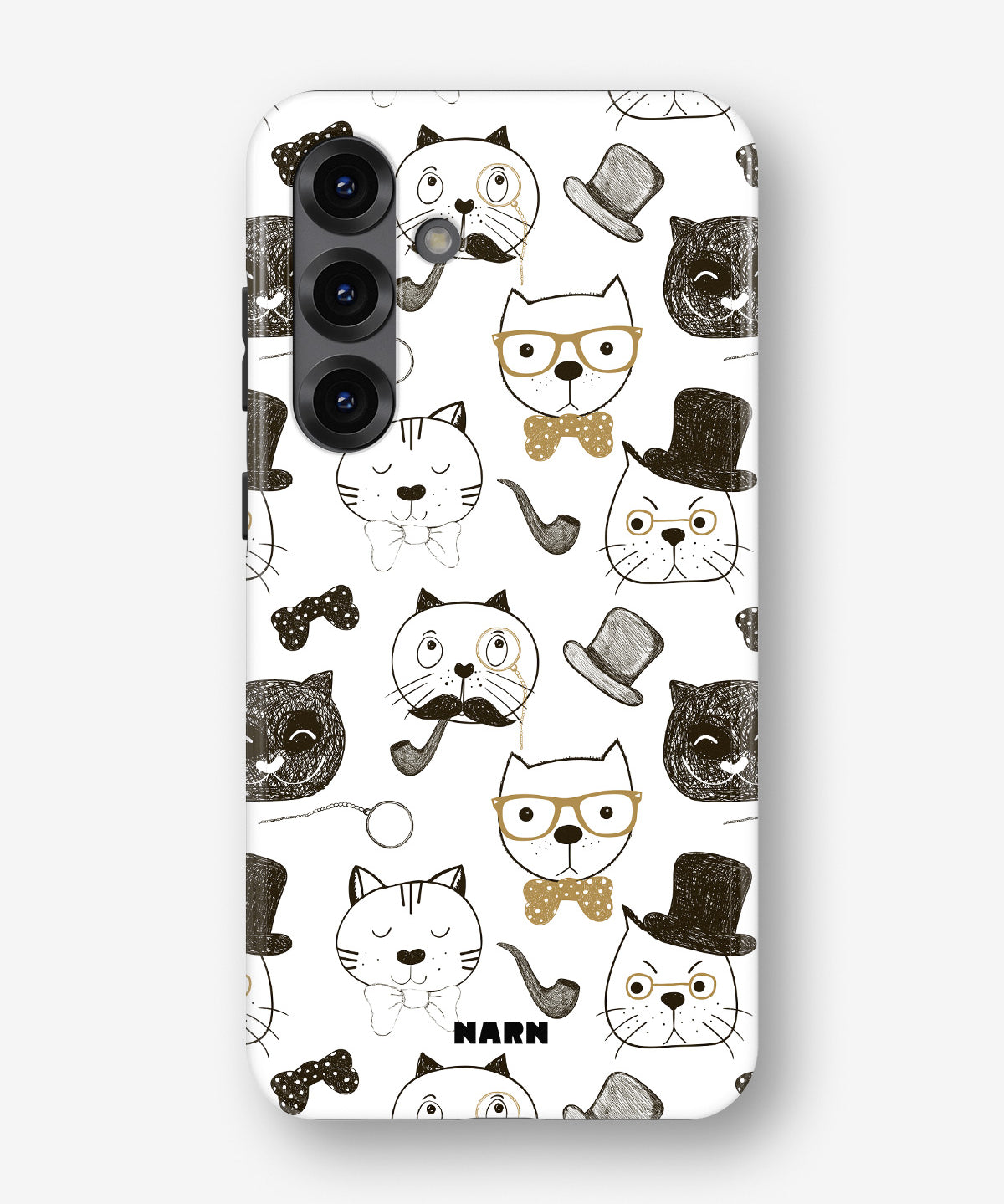 Samsung Galaxy A55 5G Tough Case – Cartoon Cats - View 1
