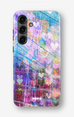 Samsung Galaxy A55 5G Tough Case – Purple Hearts - View 1
