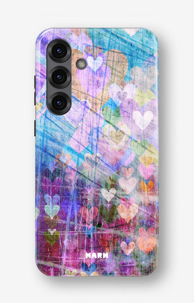 Samsung Galaxy A55 5G Tough Case – Purple Hearts - View 1