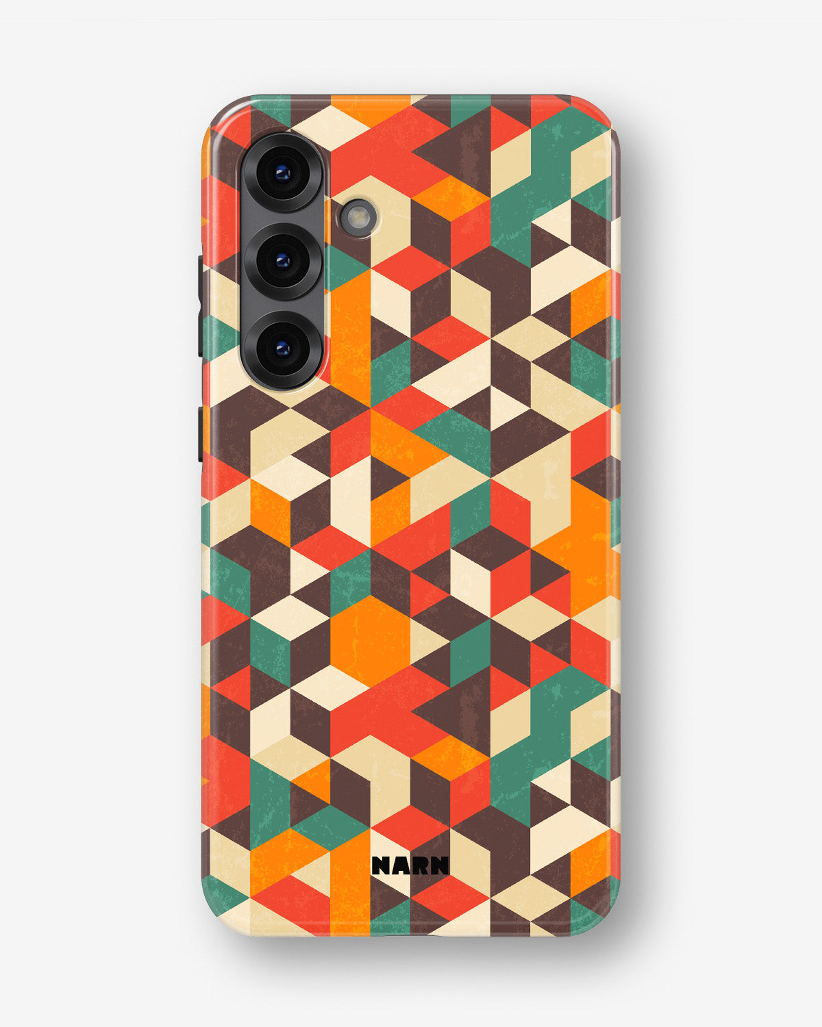 Samsung Galaxy A55 5G Tough Case – Retro Geometric - View 1
