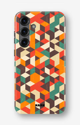 Samsung Galaxy A55 5G Tough Case – Retro Geometric - View 1