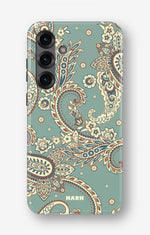 Samsung Galaxy A55 5G Tough Case – Paisley Green - View 1