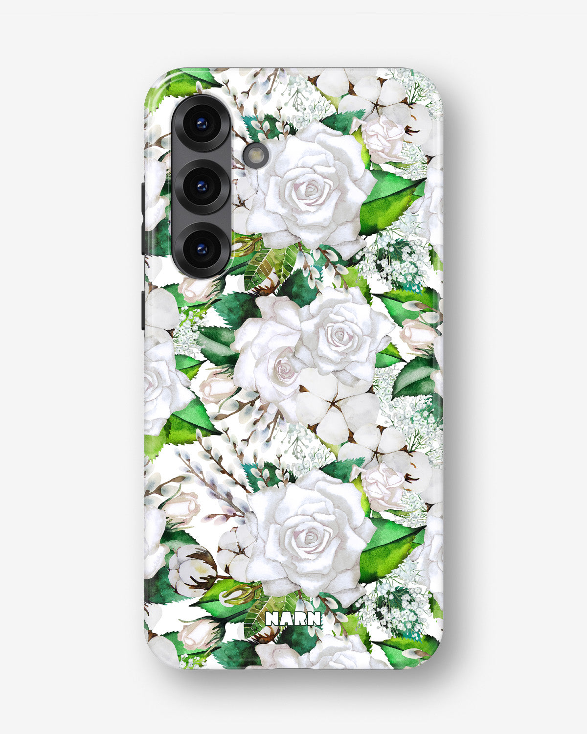 Samsung Galaxy A55 5G Tough Case – White Bloom - View 1