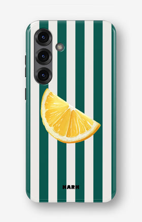 Samsung Galaxy A55 5G Tough Case – Lemon Stripes - View 1