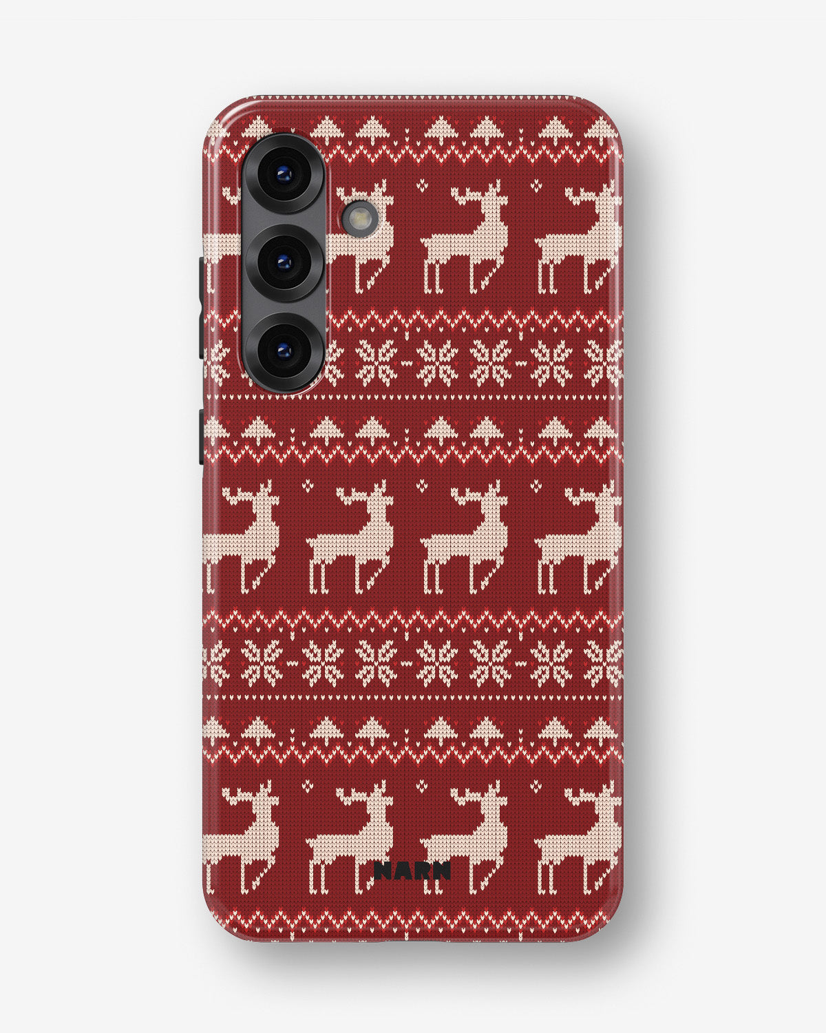 Samsung Galaxy A55 5G Tough Case – Reindeer Knit - View 1