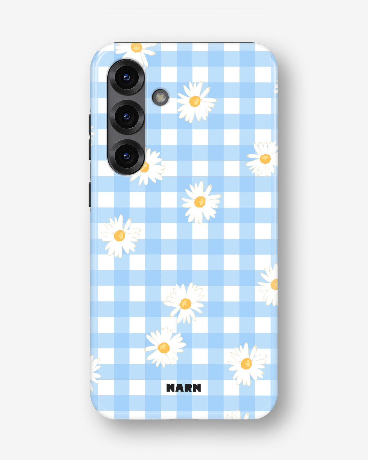 Samsung Galaxy A55 5G Tough Case – Blue Daisies - View 1