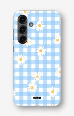 Samsung Galaxy A55 5G Tough Case – Blue Daisies - View 1