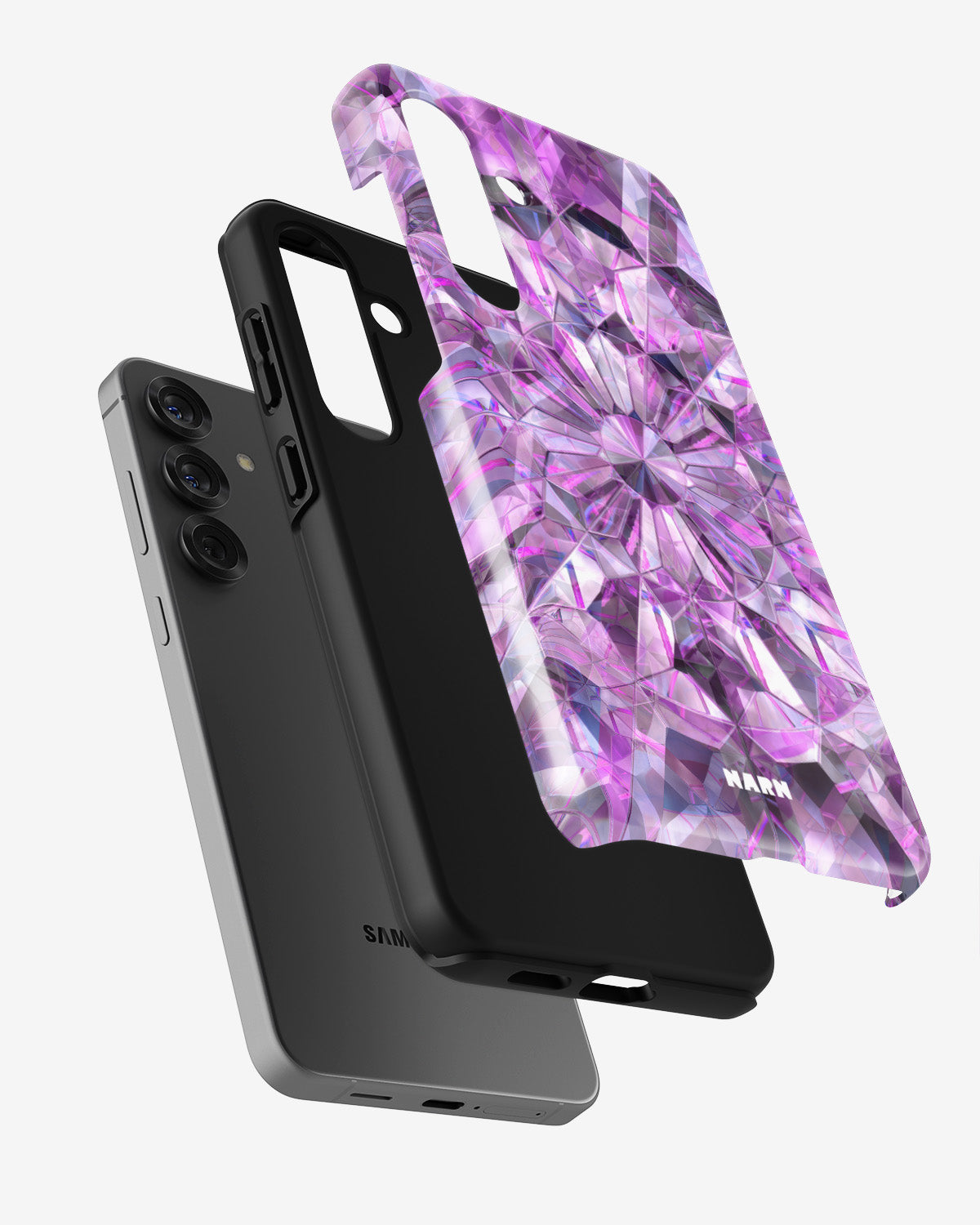 Samsung Galaxy A55 5G Tough Case – Lavender Crystals - View 2
