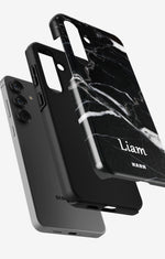 Samsung Galaxy A55 5G Tough Case – Custom - Black Marble - View 2