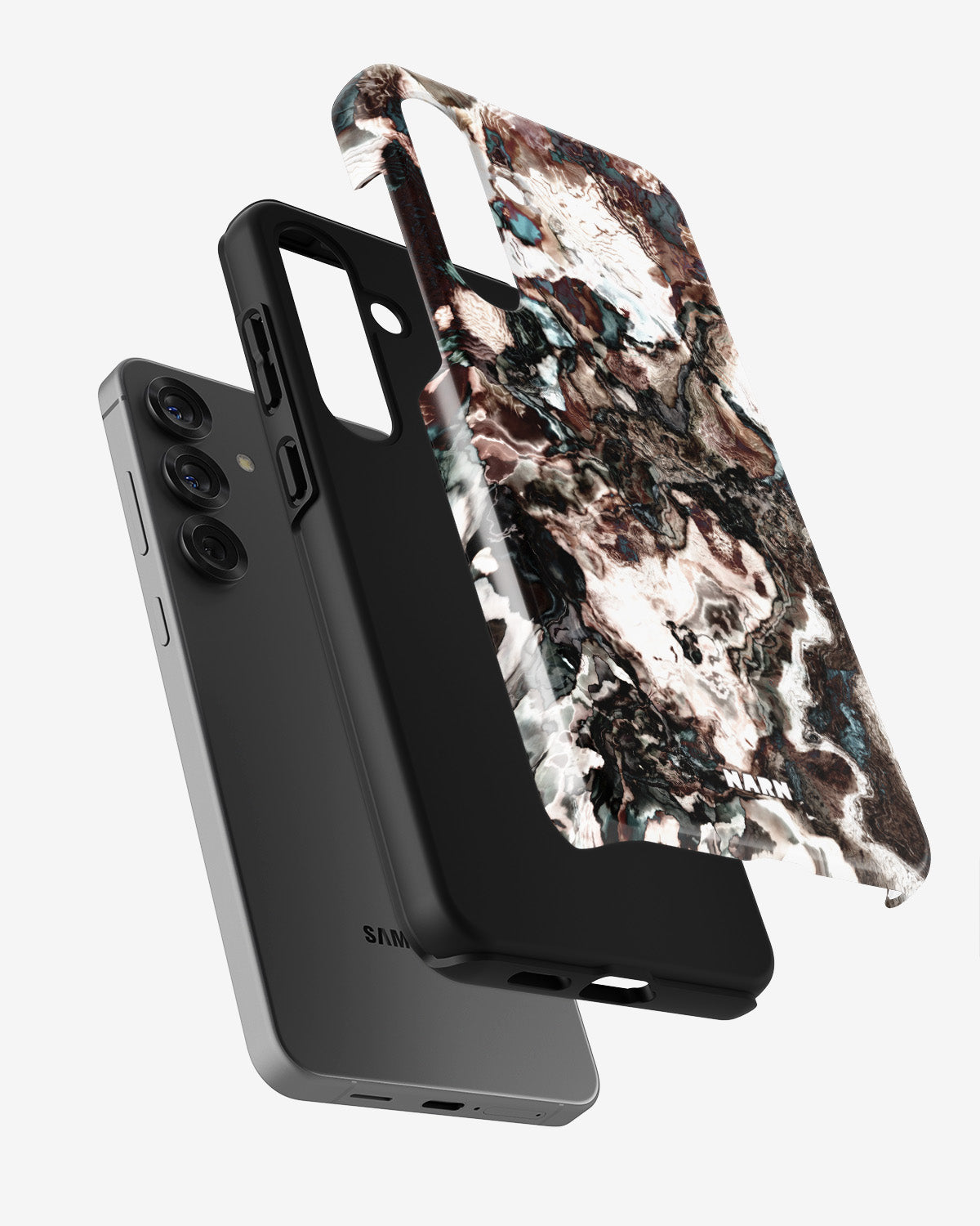 Samsung Galaxy A55 5G Tough Case – Marble Brown - View 2