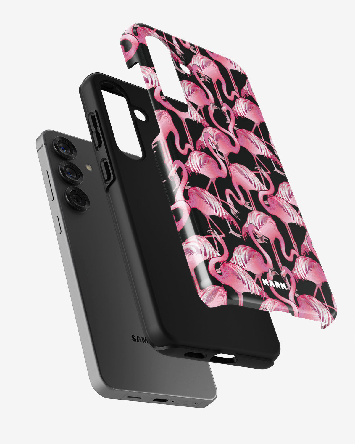 Samsung Galaxy A55 5G Tough Case – Flamingos - View 2