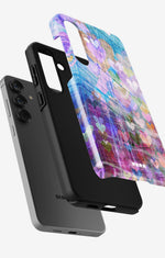 Samsung Galaxy A55 5G Tough Case – Purple Hearts - View 2