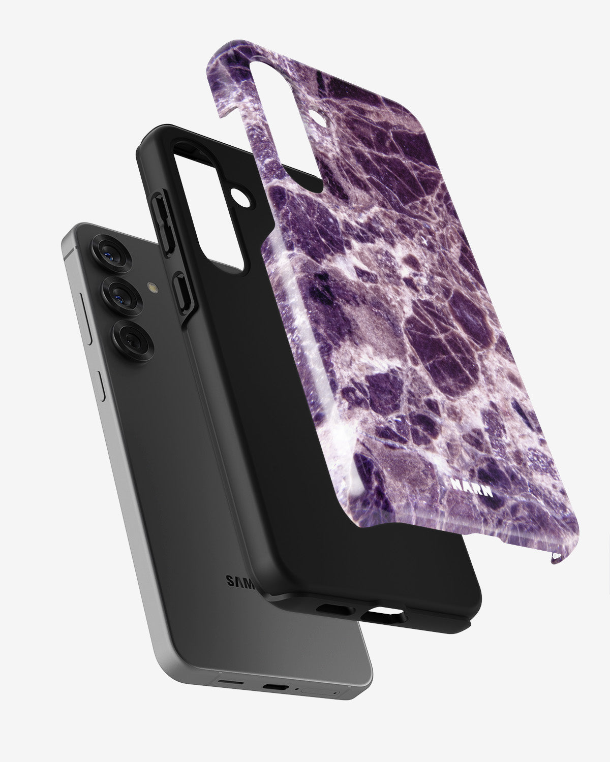 Samsung Galaxy A55 5G Tough Case – Purple Marble - View 2