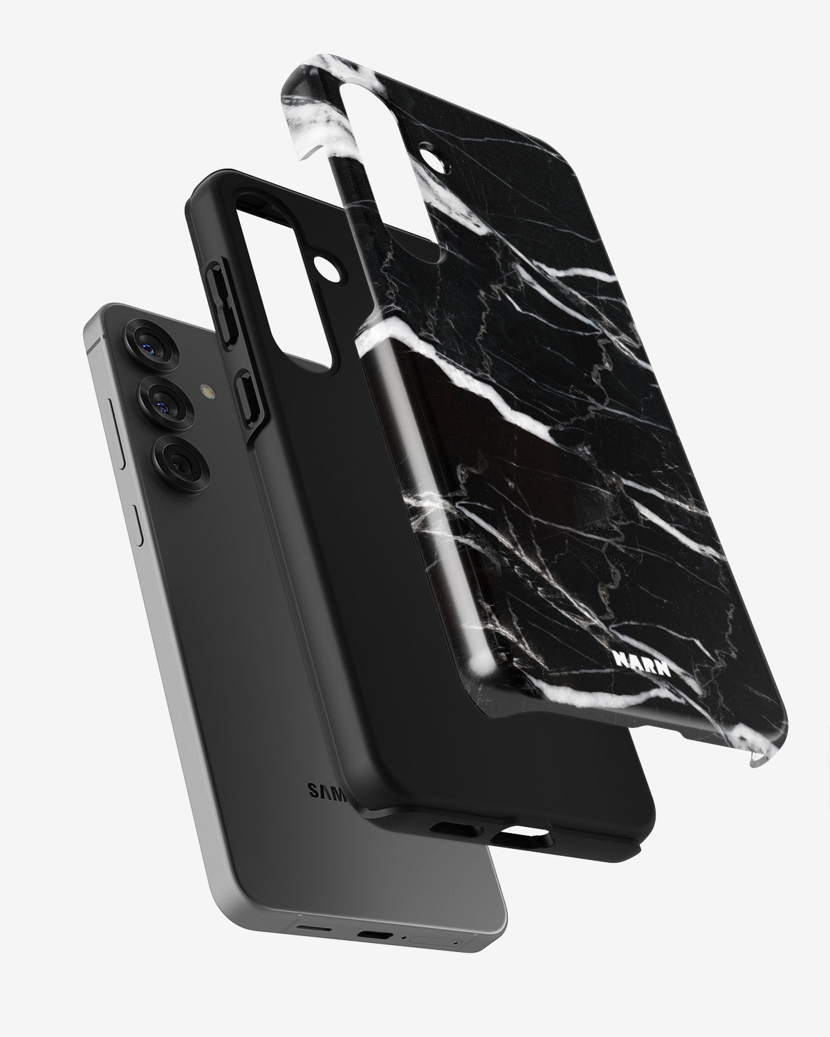 Samsung Galaxy A55 5G Tough Case – Black Marble - View 2