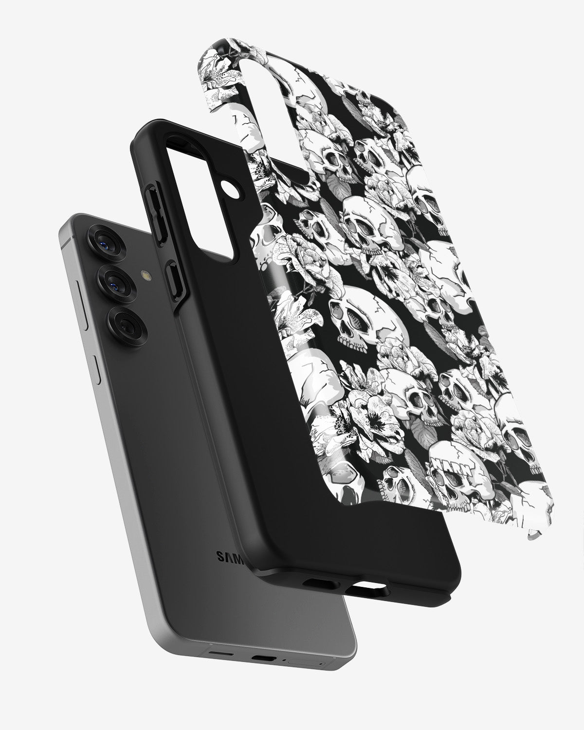 Samsung Galaxy A55 5G Tough Case – Skull Garden - View 2