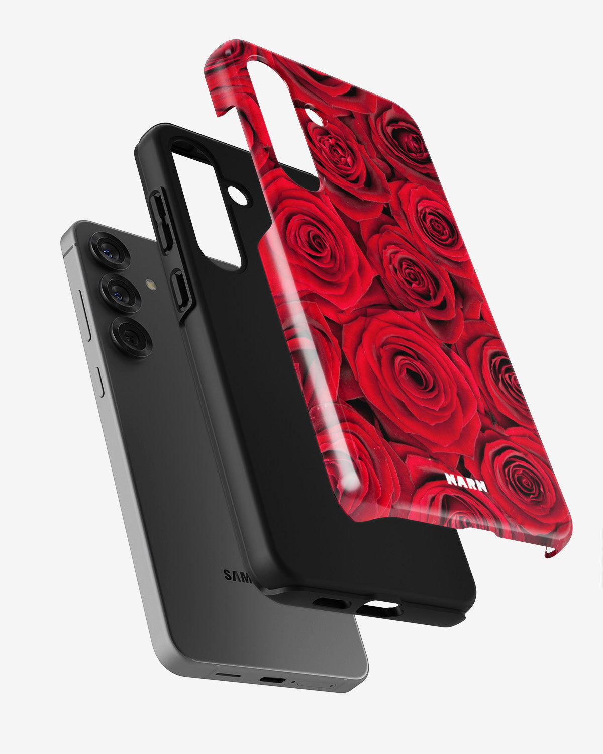 Samsung Galaxy A55 5G Tough Case – Red Roses - View 2