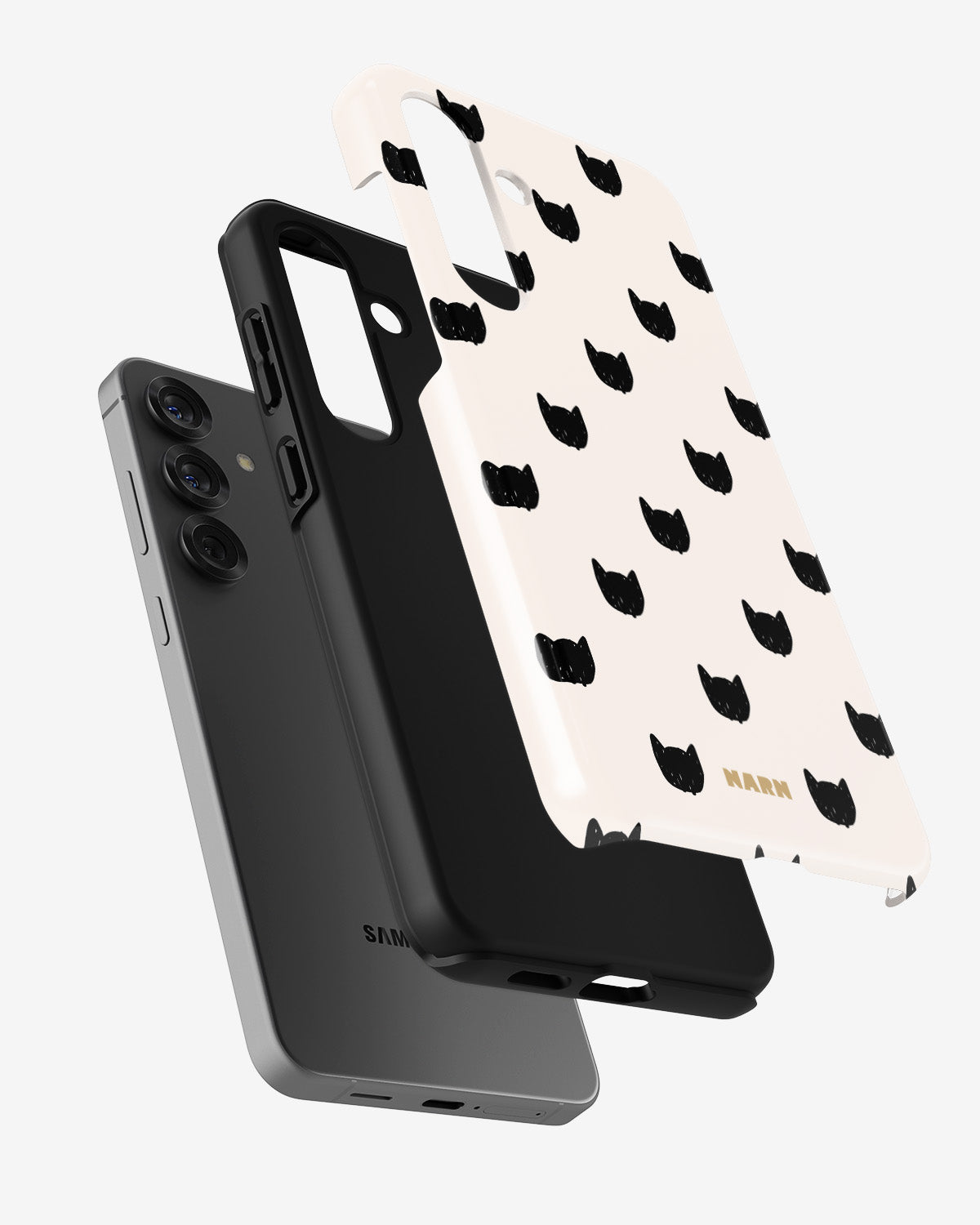 Samsung Galaxy A55 5G Tough Case – Kitty Dots - View 2