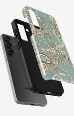 Samsung Galaxy A55 5G Tough Case – Paisley Green - View 2