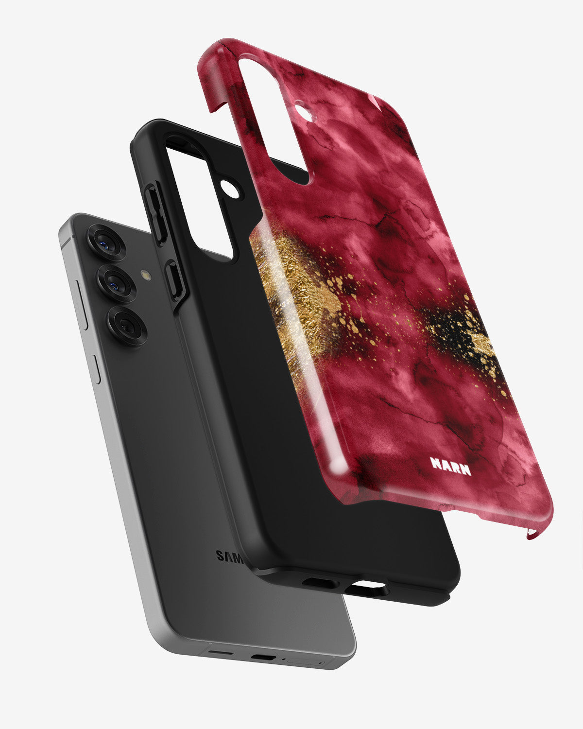 Samsung Galaxy A55 5G Tough Case – Burgendy Shimmer - View 2