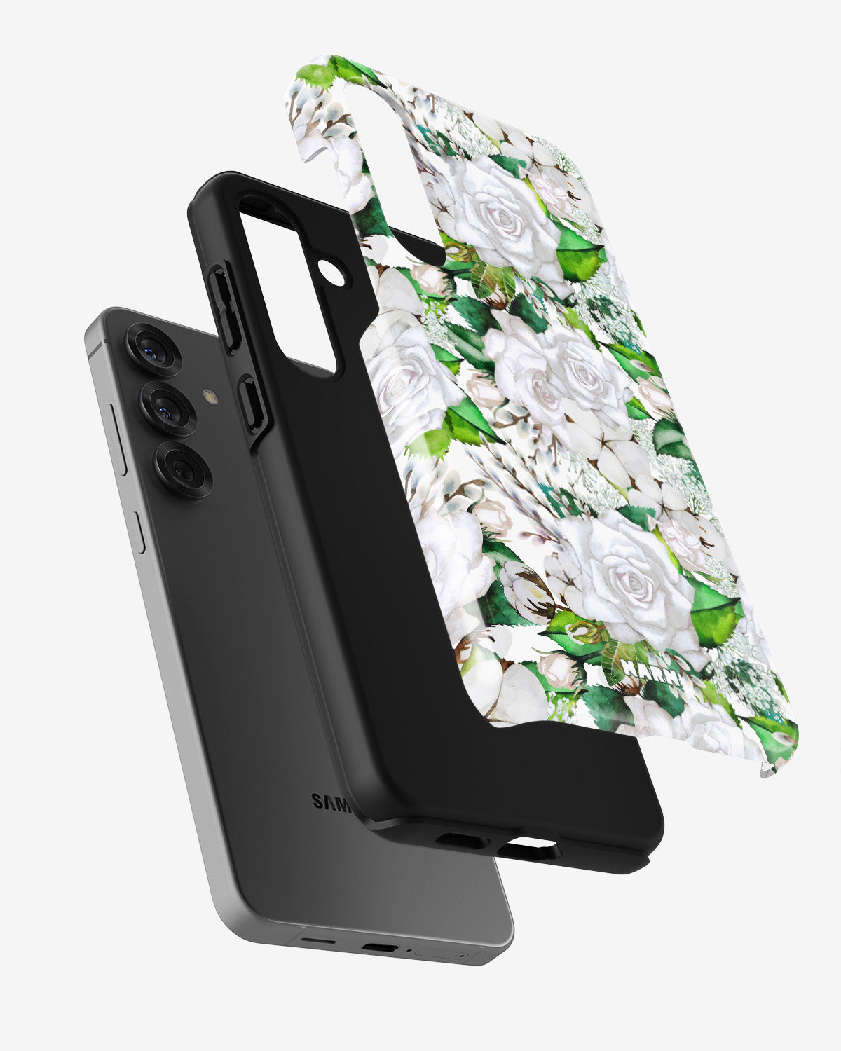 Samsung Galaxy A55 5G Tough Case – White Bloom - View 2