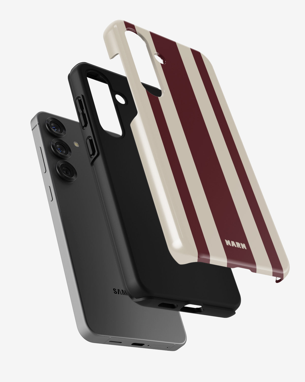 Samsung Galaxy A55 5G Tough Case – Bordeaux Stripe - View 2