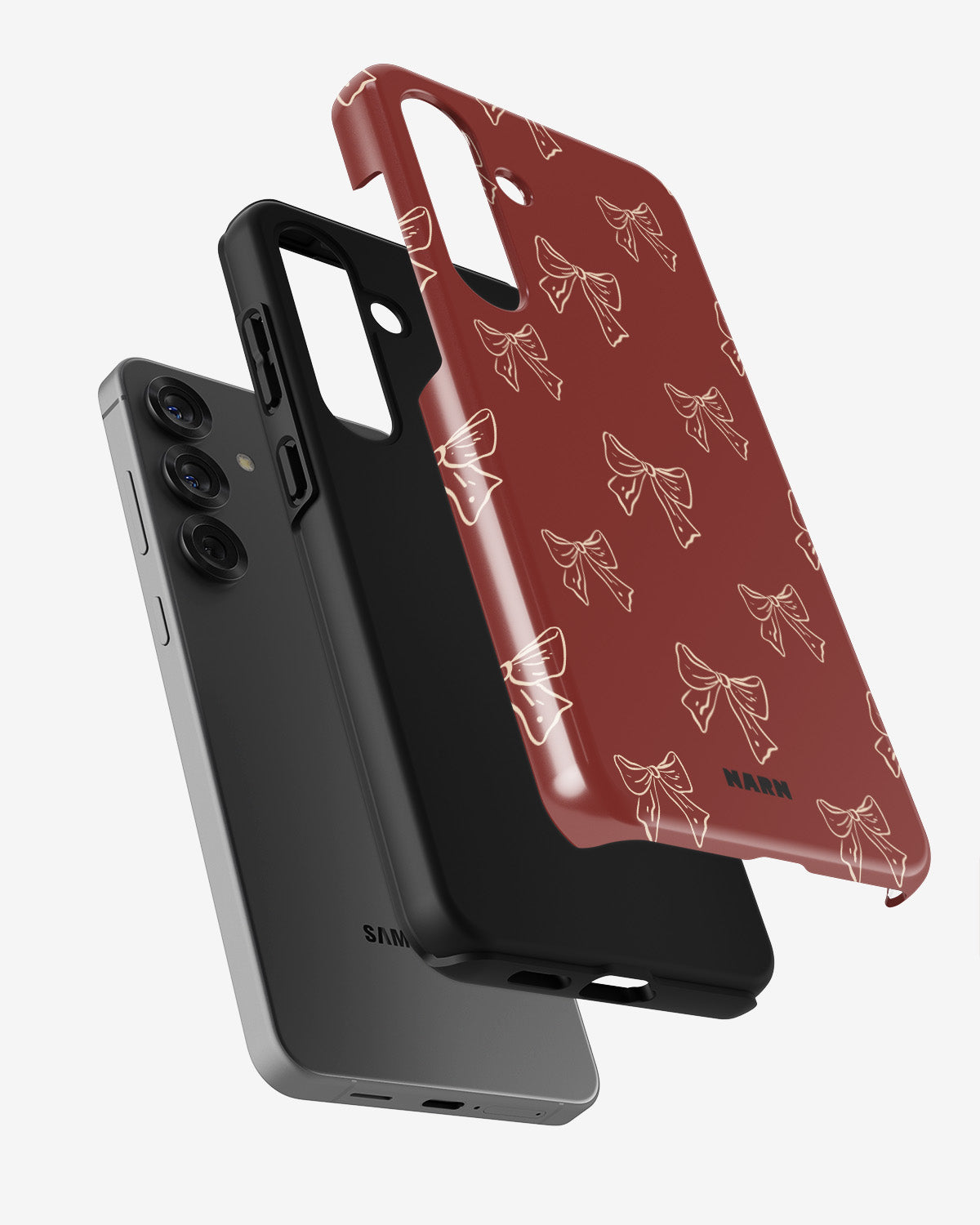Samsung Galaxy A55 5G Tough Case – Cherry Bows - View 2
