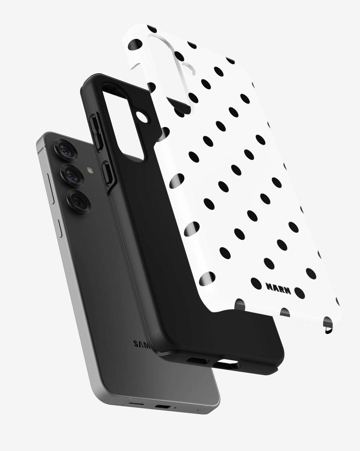 Samsung Galaxy A55 5G Tough Case – Mono Dots - View 2