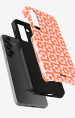 Samsung Galaxy A55 5G Tough Case – Peach Petals - View 2