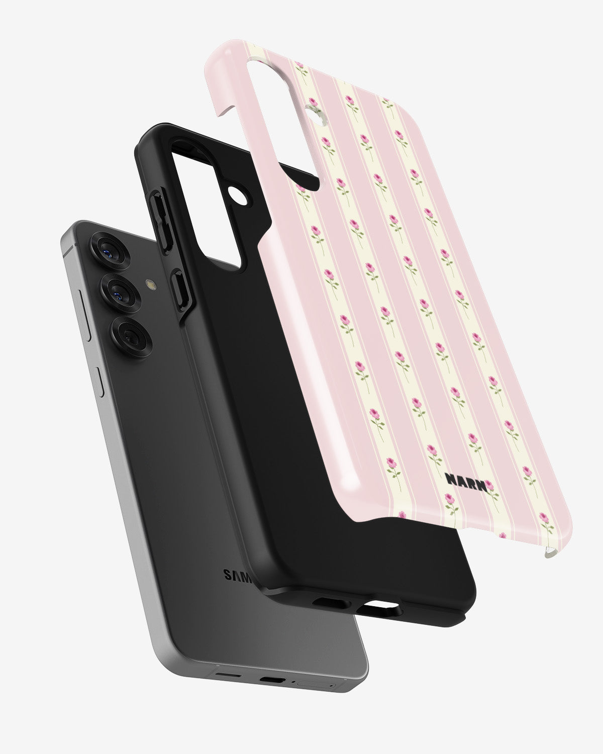 Samsung Galaxy A55 5G Tough Case – Rose Lines - View 2