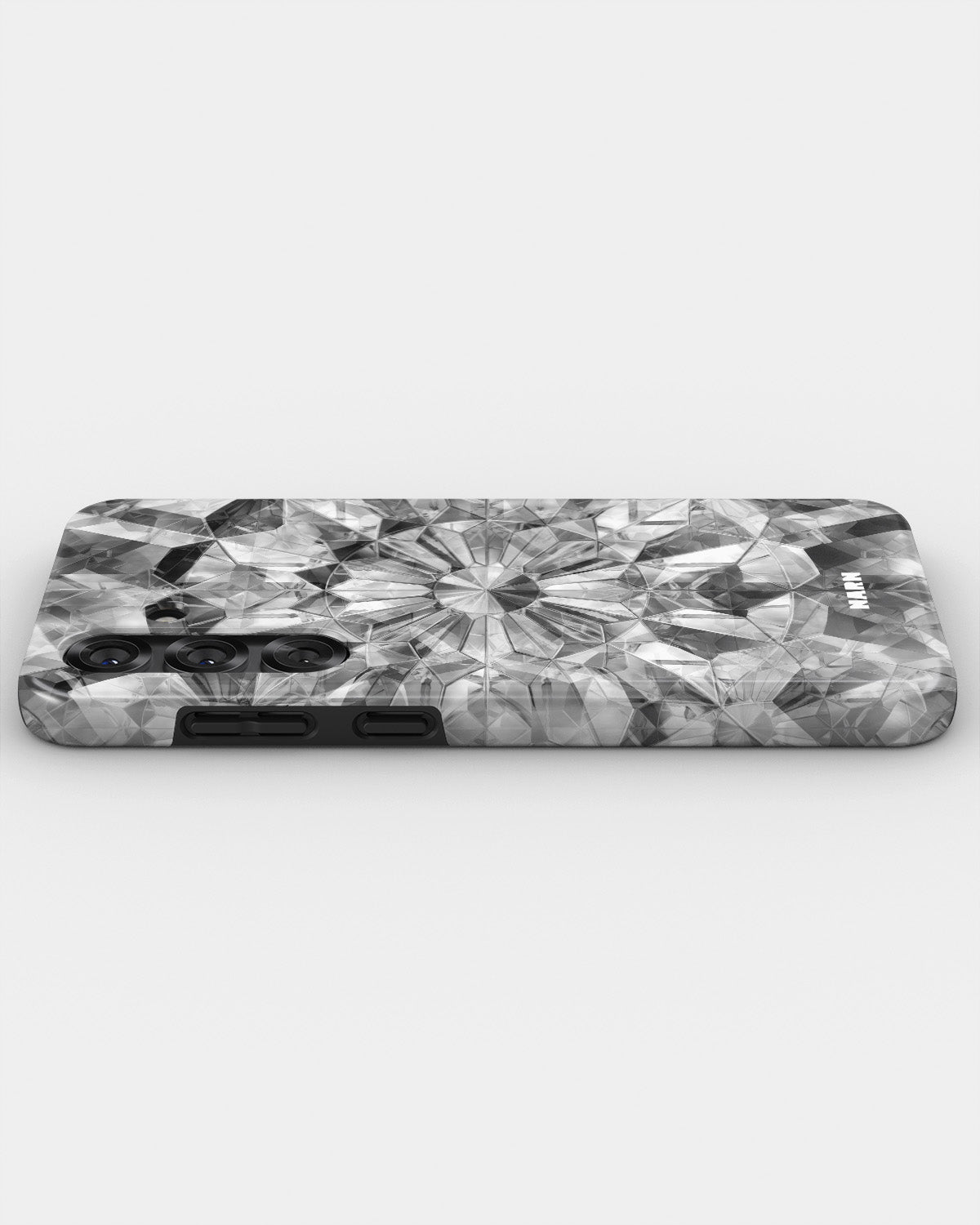 Samsung Galaxy A55 5G Tough Case – Grey Crystals - View 3