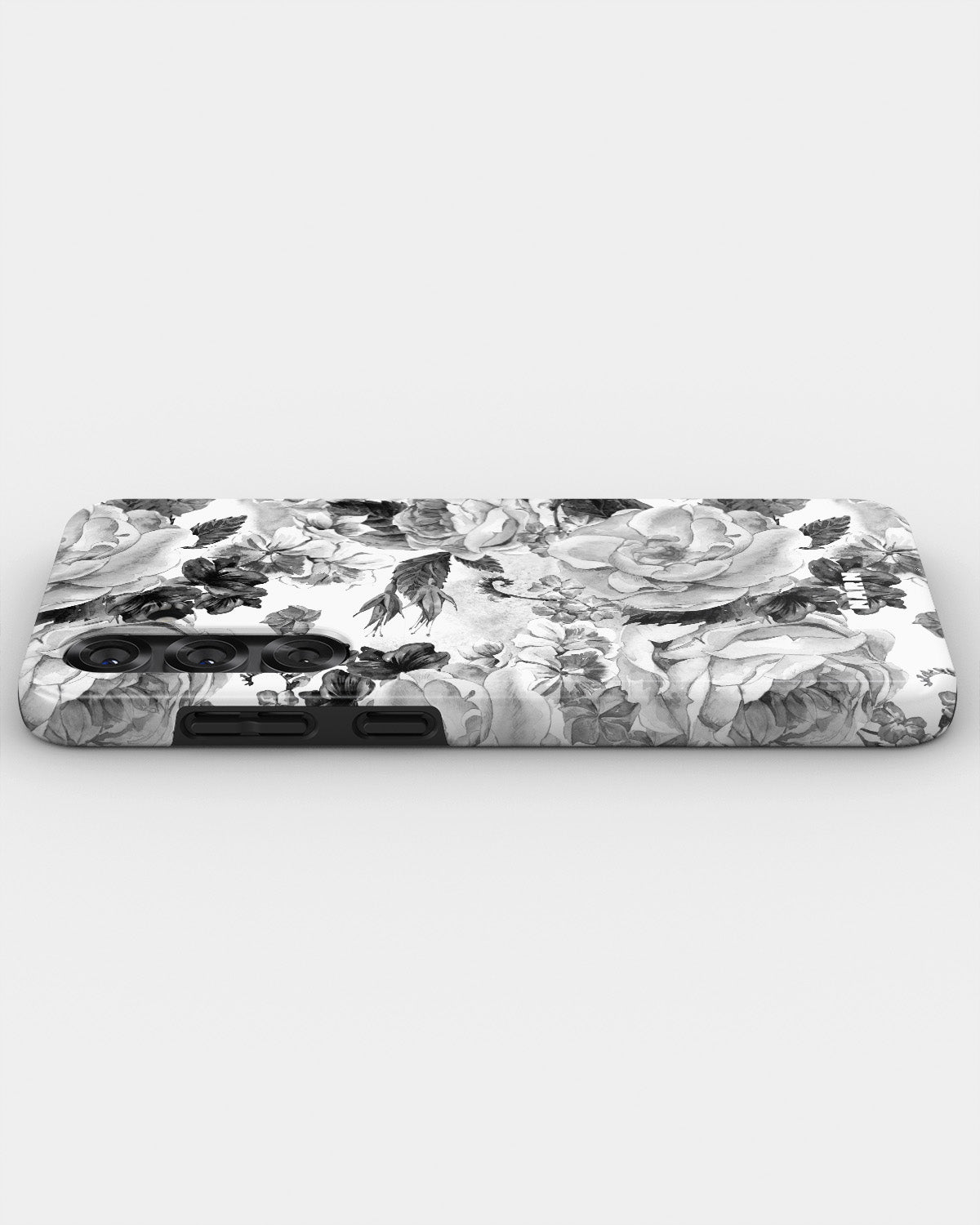 Samsung Galaxy A55 5G Tough Case – Black & White Bloom - View 3