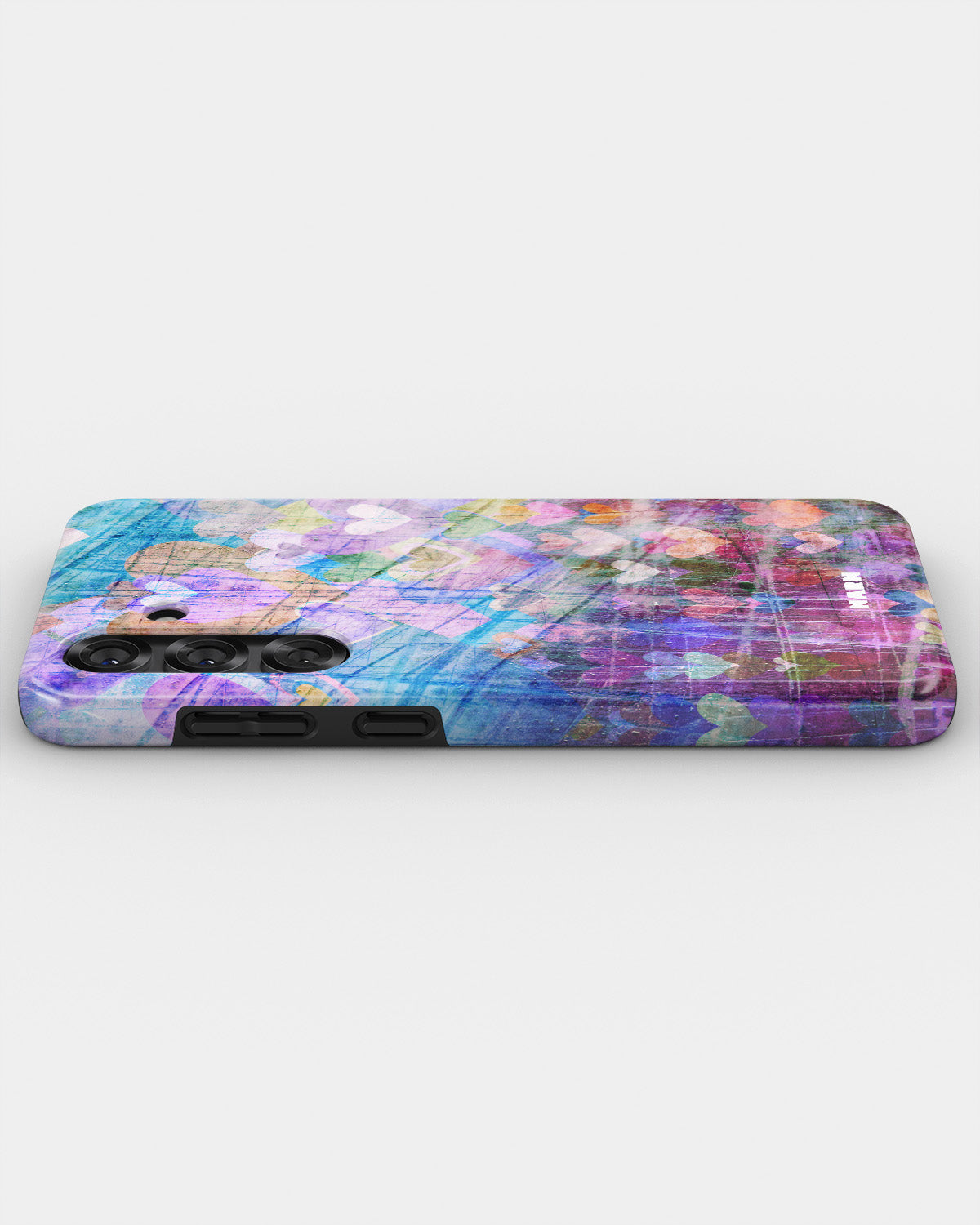 Samsung Galaxy A55 5G Tough Case – Purple Hearts - View 3