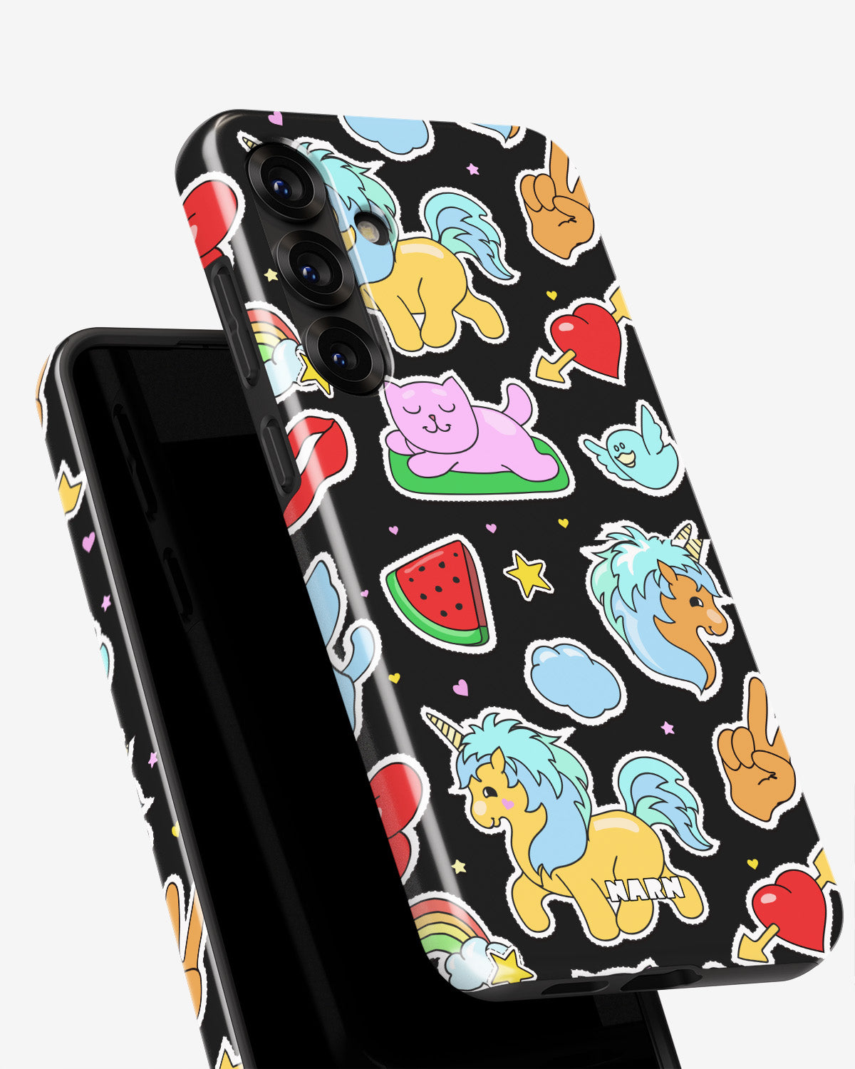Samsung Galaxy A55 5G Tough Case – Cute Stickers - View 4