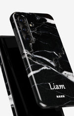 Samsung Galaxy A55 5G Tough Case – Custom - Black Marble - View 4