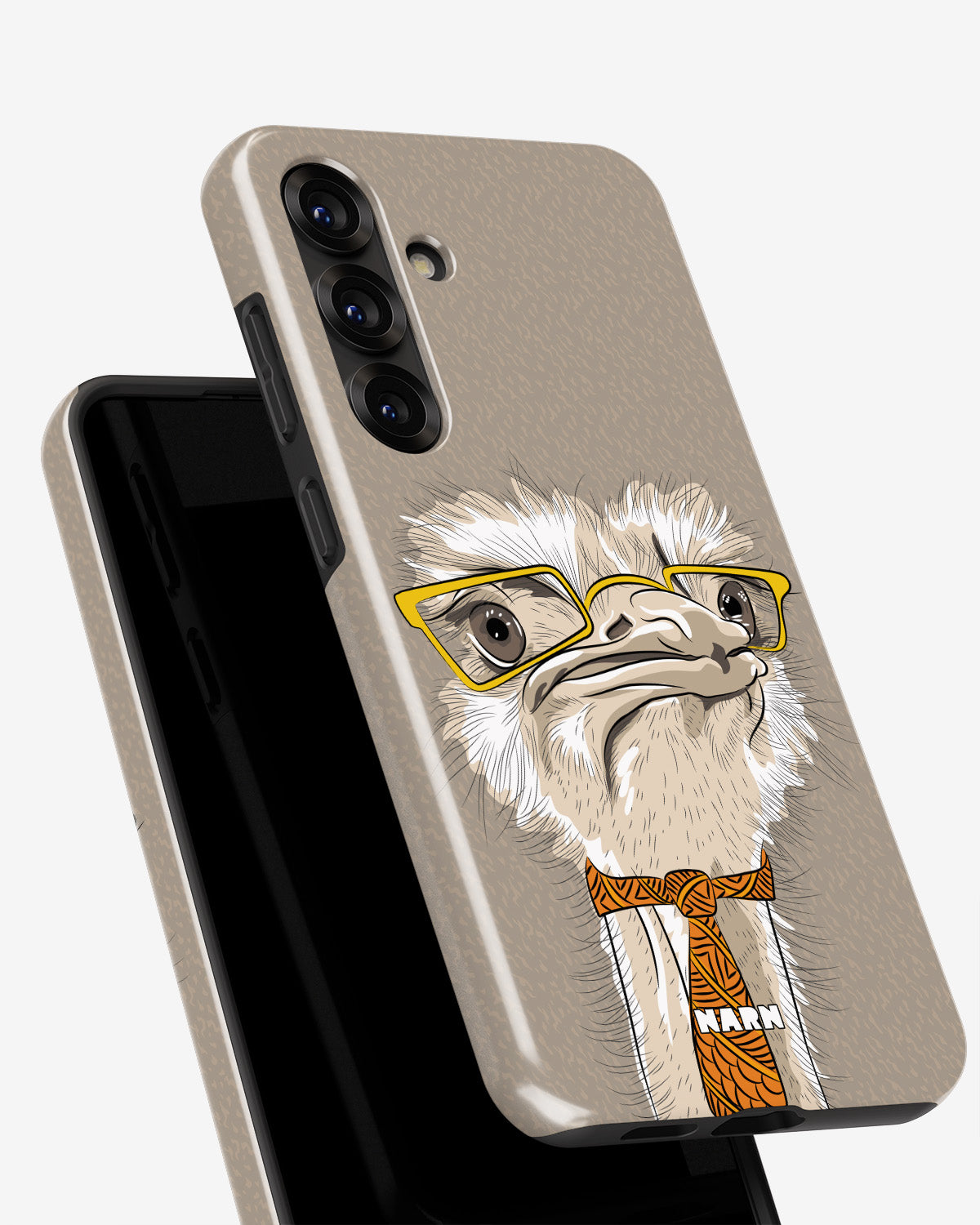 Samsung Galaxy A55 5G Tough Case – Hipster Ostrich - View 4