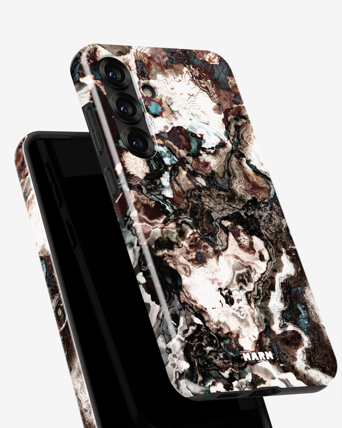 Samsung Galaxy A55 5G Tough Case – Marble Brown - View 4