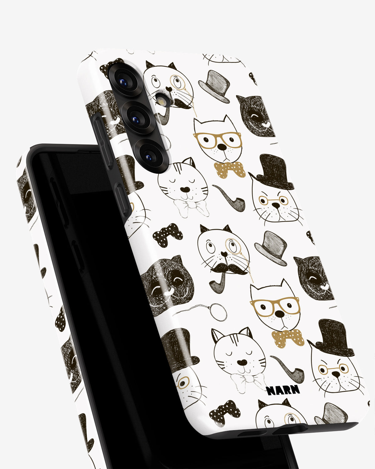 Samsung Galaxy A55 5G Tough Case – Cartoon Cats - View 4